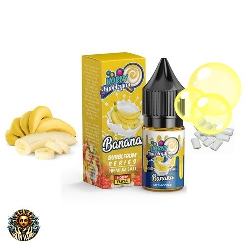 Horny Flava Banana Bubblegum Salt Nic (1)