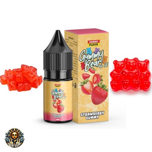 Horny Flava Strawberry Gummy Salt Nic (1)