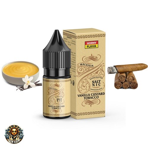 Horny Flava Vanilla Custard Tobacco Salt Nic (1)